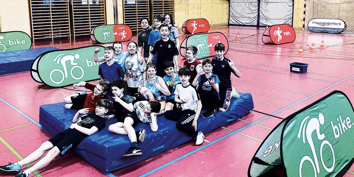 Mitmachstation Triathlon für Kinder